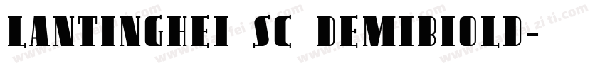 LANTINGHEI SC DEMIBIOLD字体转换